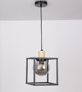 Lampa suspendata metal negru afumat Retro 2 31-00743