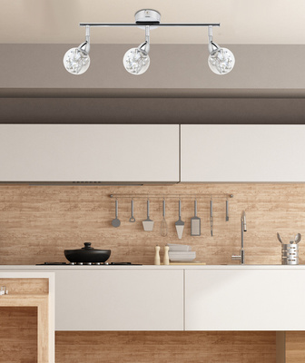 Lampa sufitowa Bolo listwa regulowana 3-punktowa LED do salonu