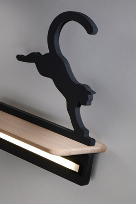 Applique LED 5W pour enfant chat noir sautant Cat Candellux 21-75635
