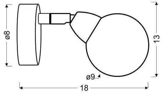 SMD-LED-Wandleuchte BOLO 91-67517 CHROM