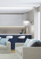 Aplic 1X40W G9 satinat-nichel+sticlă albă ELISA 21-05857