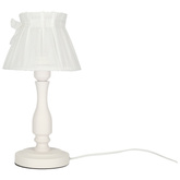 Lampe de chevet abat-jour en organza blanc 40W E27 Zefir Candellux 41-73815