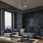 Plafoniera gri reglabila 3xE14 Crodo 98-71132