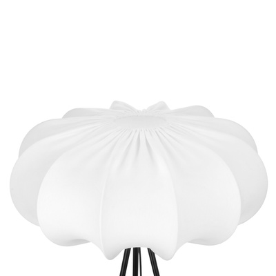 CAFÉE lampă de podea neagră 1x40W E27 abajur 52/23 latte