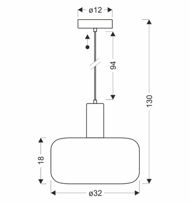 Suspension Sopra 32 noir or avec abat jour filaire au dessus de table