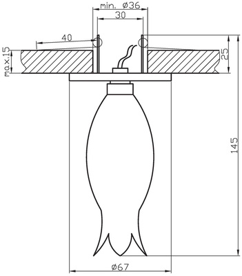 Plafoniera g4 candellux priza 2299757
