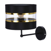 Andy lamp applique noire 1X40W E27 abat-jour 21-06134