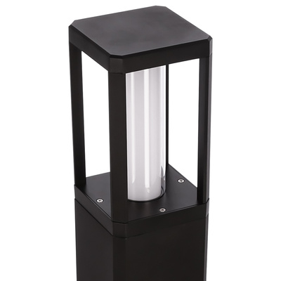 Lampa ogrodowa LED CROCUS – czarny słupek 2x6W IP65 - nowoczesne oświetlenie ścieżki ogrodowej