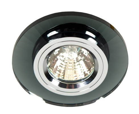 SS-10 2230521 fixed glass black/chrome round ceiling luminaire