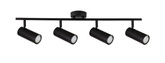 Black wall/ceiling lamp spot 4x15W Colly 94-01641