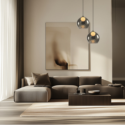 Brin ceiling lamp black 1x15W G9 smoked white shade