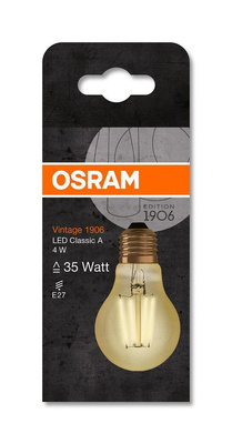 Żarówka LED E27 4W 410LM 2400K VINTAGE A35 OSRAM