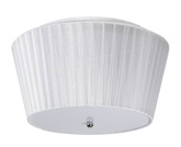 White LED ceiling lamp 3W + 3x40W G9 organza lampshade Camea Candellux 98-56245