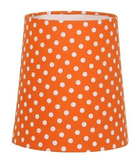 Abat-jour pour lampe Colina E14 acier/tissu orange 77-20147