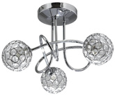 DECKENLEUCHTE CANDELLUX SALE 98-85996 STARLET PLAFON 3X40W G9 CHROM/TRANSPARENT