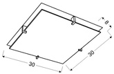 Ceiling Lamp Candellux Fikus 10-12814 Plafond E27 Chrome