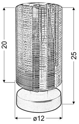 Tischleuchte Chromglasspiegel Cox 41-53893
