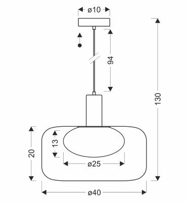 Lampa wisząca Sopra 40 czarno złota metalowa nad stół do salonu