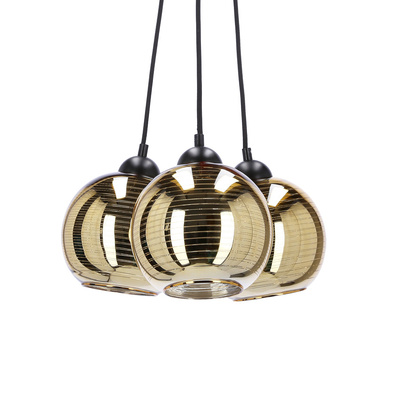Trio Pendelleuchte E27 mit Goldschirm 33-11961