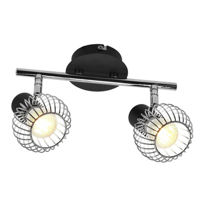 Lampa ścienna candellux oslo 92-61843 listwa e14 czarny/chrom