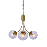 Gold pendant lamp 3xE14 chandelier Dani 33-79015