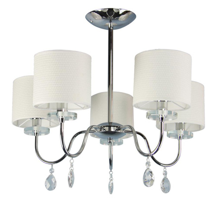 Plafonnier suspendu lustre chromé 5x40W Estera Candellux 35-11671