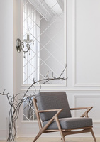 Applique murale chromée simple avec cristaux Aurora 1xE14 Candellux 21-96121