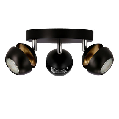 Plafon Boni 3x3w gu10 led negru