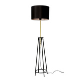 Lampadaire noir et or mat Tegola 51-00071