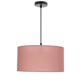 Lampa wisząca z abażurem Shanti wrzosowa do salonu i sypialni