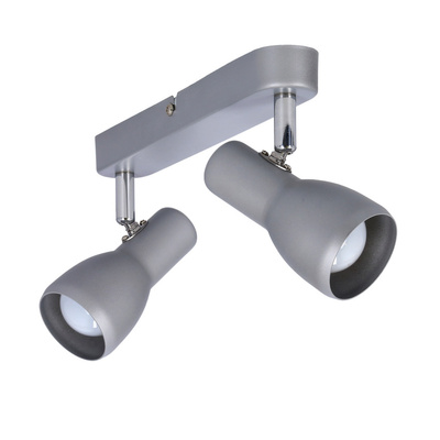 Ceiling wall lamp silver strip 2x40W Picardo 92-44211