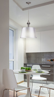 Prima hanging lamp chrome 1x60 e27 Silver lampshade