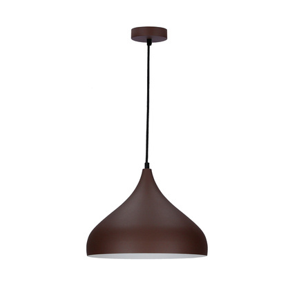 LAMPE SUSPENDUE VIBORG 320mm LEDEA 50101270 E27 40W MÉTAL MARRON