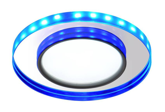 Ceiling Light Eyelet Candellux Ssp-23 Ch/Tr+Bl 8W Led 230V Ring Led Blue