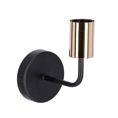 Single black metal wall lamp without a lampshade Spill Candellux 21-56528