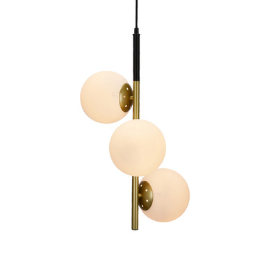 Hanging lamp matt gold 3 Duo 33-01276
