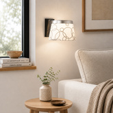 Lampa ścienna kinkiet 1X60W E27 biały chrom IMPRESJA 21-46478