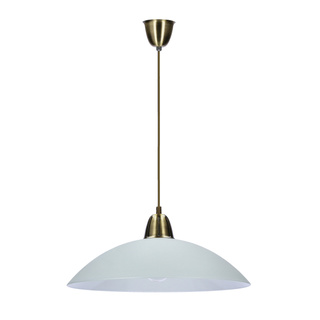Lampa wisząca biała szklana 30cm Monti 31-54234