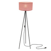 SHANTI floor lamp black 1x40W E27 pink shade 51-38715