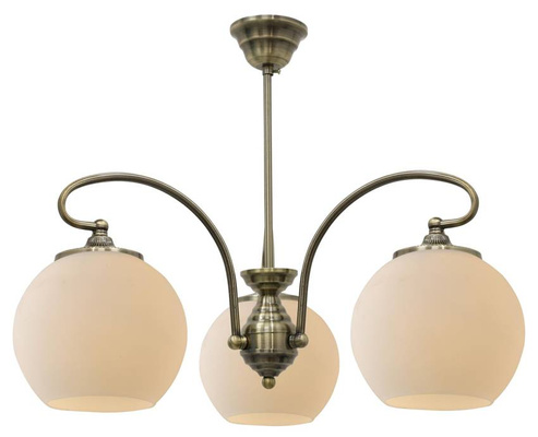 Plafoniera suspendata 3X60W E27 cupru patinat ORBIT 33-69351