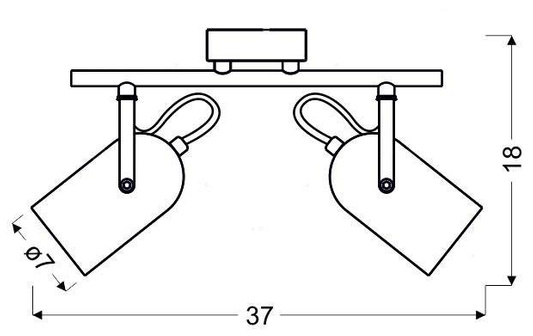 Aplică Candellux Grey band 92-66480 E14 gri