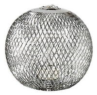 Abat-jour en métal chromé ajouré G9 80mm pour lampes Novel Candellux 71-11862