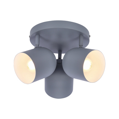 Plafonnier 3xE27 gris 32cm AZURO 98-63236