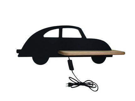 Wall lamp shelf 5W LED 4000K IQ Kids Car black 21-85078