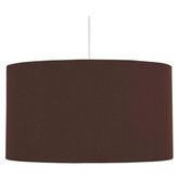 Lampa wisząca z abażurem Onda brązowa tkaninowa do salonu