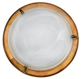 Plafoniera Candellux 4-70206 1030 Plafoniera alabastru stejar 2X60W