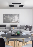 Lampa ścienna sufitowa listwa czarna 2x40W Picardo 92-50717