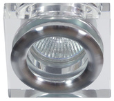 Deckenleuchte klares quadratisches Glas MR16 50W SK-82 2227399