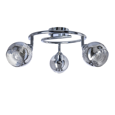 Plafonnier spirale 3X10W E14 LED chrome FORT 98-62833