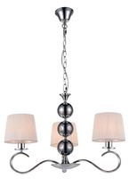 Suspension chrome / lustre blanc Clara 33-21618
